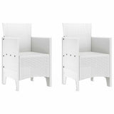 Garden Dining Set 3 pcs White Polypropylene 3378682