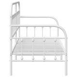 Daybed Frame White 80 x 200 cm Powder-Coated Steel 42002643