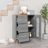Sideboard Grey Sonoma 69,5x34x90 cm Engineered Wood 817364