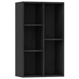 Book Cabinet/Sideboard Black 50x25x80 cm Engineered Wood 800163