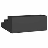 Garden Planter Black 90 x 90 x 35 cm Cold-rolled Steel 865834