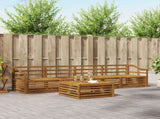Outdoor Sofa Set 5 pcs Natural Solid Acacia Wood 3372994