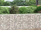 Gabion Raised Beds 3 pcs 30x30x100 cm Iron 151249
