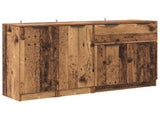 Sideboard with Drawer 3 pcs Old Wood Engineered Wood 3415711