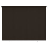Outdoor Roller Blind 300x230 cm Brown HDPE 312988