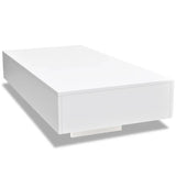 ZNTS Coffee Table High Gloss White 244021