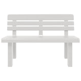 Garden Bench White Polypropylene 2-seater Durable Garden Bench 4009379