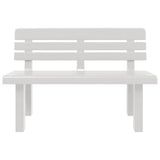 ZNTS Garden Bench White 110x52x71 cm Polypropylene 4009379