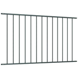 Fence Panel Woerden Powder-coated Steel 1.7x1.17 m Anthracite 145223