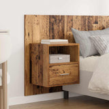 Headboard with Cabinet 3 pcs Old Wood Engineered Wood 3415675