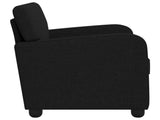 Armchair Black Fabric 42043395