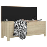 Storage Box with Cushion Sonoma Oak 105x40x45 cm 3279329