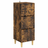 Drawer Cabinet Smoked Oak 33 x 34.5 x 90 cm Engineered Wood 895080