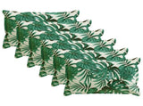 Throw Pillow 6 pcs HOUTEN Leaf Pattern 40 x 60 cm Polyester 933375