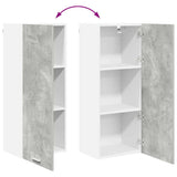 Hanging Cabinet with Door Riga Concrete Grey 40 x 31 x 100 cm 884341