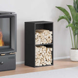 Firewood Rack Black 40x30x75 cm Cold-rolled steel 864191