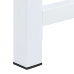 Double Washing Machine Pedestal with Pull-Out Shelves White 4009871