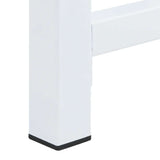 Double Washing Machine Pedestal with Pull-Out Shelves White 4009871