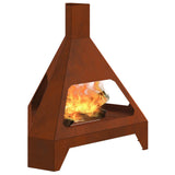 Fire Bowl Rusty 50 x 43 x 52 cm Weathering Steel 858951