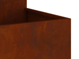 Garden Planter Rusty 80 x 80 x 60 cm Weathering Steel 865861