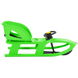 Sledge with Seat and Wheel Green 102.5x40x23cm Polypropylene 93729