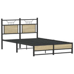Bed Frame without Mattress Sonoma Oak 120x190 cm Small Double Engineered Wood 4106959