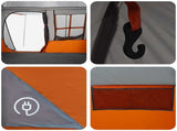 Tunnel Tent Grey and Orange 275 x 240 x 200 cm 42017432