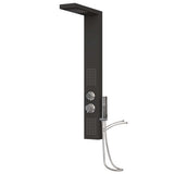 Shower Panel System Aluminium Black 151416