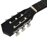ZNTS Classical Guitar for Beginner and Kids Black 1/2 34" 70126