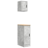 Garage Cabinets 2 pcs Concrete Grey Engineered Wood 3328290