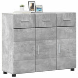 Sideboard with Shelf FLORIN Concrete Grey 88.5 x 30.5 x 73 cm 880314