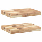 Floating Shelves 2 pcs 40x30x4 cm Untreated Solid Wood Acacia 3279444