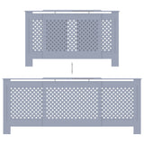 MDF Radiator Cover Grey 205 cm 325557