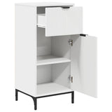Bathroom Cabinet with Drawer with Door White 39.5 x 36 x 88 cm 883394