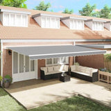Awning Frame White 600 x 350 cm Aluminium 313218