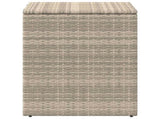 Cushion Box Light Grey 55 x 55 x 69 cm Poly Rattan 42026743