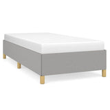 Bed Frame without Mattress Light Grey 100x203 cm Twin XL Fabric 347200