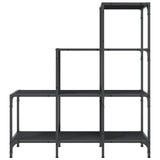 Bookcase Black 92x30x102 cm Engineered Wood and Metal 845436
