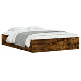 Bed Frame with Drawers without Mattress Smoked Oak 150x200 cm King Size 3207270