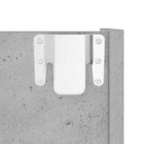 Wall Shoe Cabinet Concrete Grey 80x18x90 cm Engineered Wood 806785