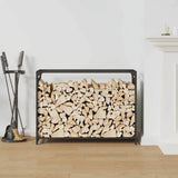 Firewood Rack Black 90x28x65 cm Cold-rolled steel 864203