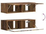 TV Cabinet Set Wall-mounted 6 pcs Old Wood Engineered Wood 3409067