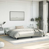 Bed Frame without Mattress Light Grey King Velvet 347609