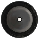 ZNTS Basin Ceramic Round Black 41.5x13.5 cm 142732