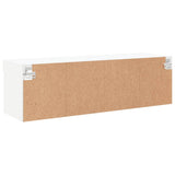 TV Cabinet with LED Lights White 100x30x30 cm 837155