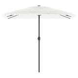 Garden Parasol with Steel Pole White 248x248x248 cm 4005092