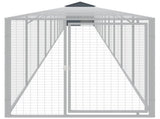 Chicken Cage with Run Anthracite 117x1221x123 cm Galvanised Steel 3189073