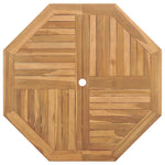 Garden Dining Set Folding 5 pcs Brown Solid Teak wood 3385969