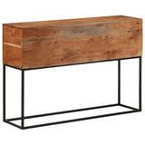 Console Table 110x30x75 cm Solid Wood Acacia and Iron 376067