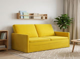 2 Seater Sofa Yellow 130 x 81 x 82 cm Velvet 42041061